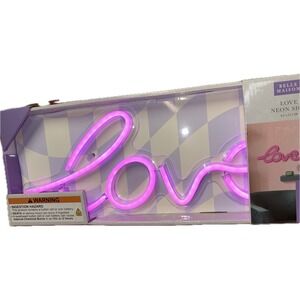 "Love" Neon Sign Belle Maison New In Box 6.5"‎ x 17.5"
